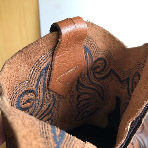 MARCO NEW Italian leather boots in western style. - Picture 9 of 13